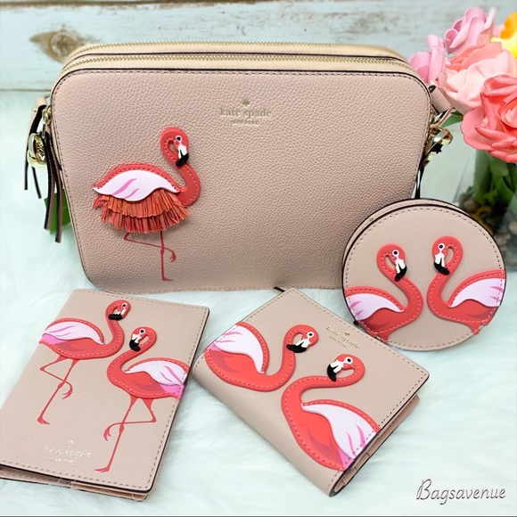 Kate spade bag flamingo pool crossbody wallet coin - Picture 4 of 8